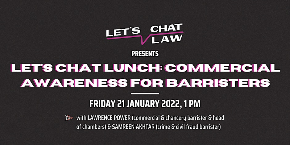 Let’s Chat Lunch: Commercial Awareness for Barristers